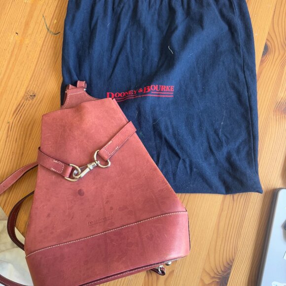 Dooney & Bourke Pink Leather Backpack Purse – Vintage main image 6